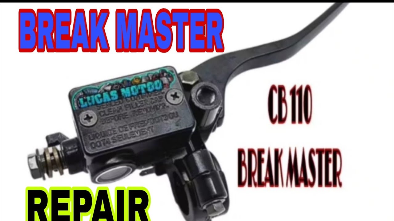 HOW TO REPAIR BREAK MASTER OF CB110 MOTOR.