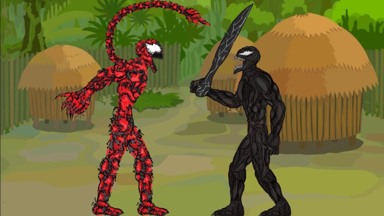Venom Vs Carnage Fight Scene - Drawing Cartoons 2, VB Animation