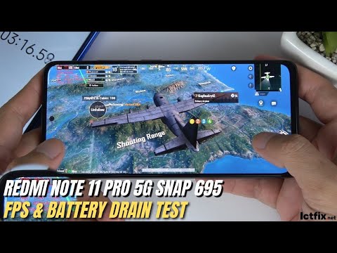 Xiaomi Redmi Note 11 Pro 5G PUBG Gaming test Global | Snapdragon 695, 120Hz Display