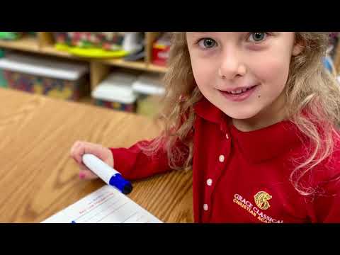Learning to Love Language - Kindergarten at Grace Classical Christian Academy
