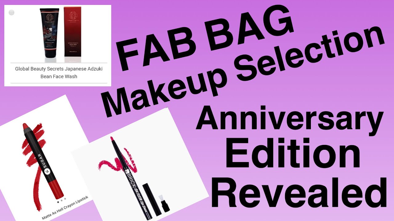 September 2020 Fab Bag Makeup Selectors Revealed | Fab Bag September 2020 | Catchy Fusion