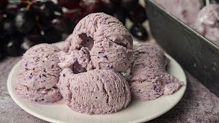 Black Current Ice Cream Recipe Homemade Black Grapes Ice Cream Recipe Yummy