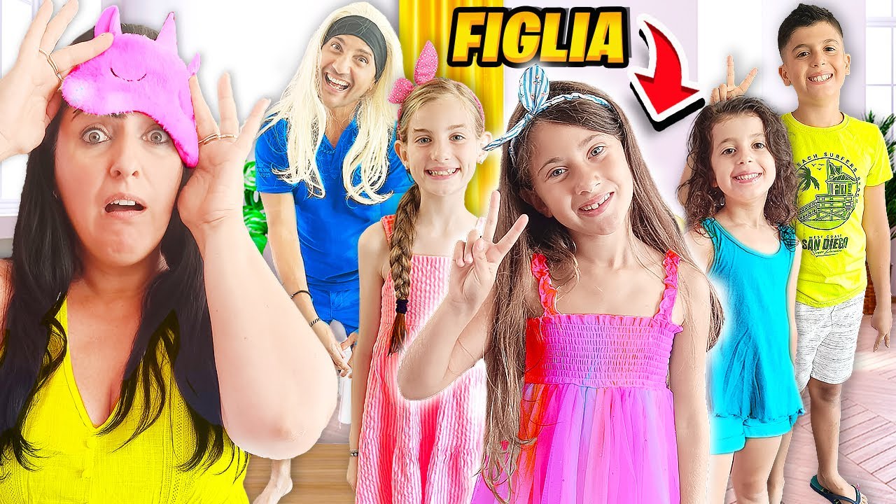 RICONOSCI TUA FIGLIA DA BENDATO CHALLENGE CON I NOSTRI AMICI YOUTUBER SOFI E ILE!