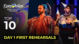 Eurovision 2023: First Rehearsals, DAY 1 - My Top 10 (with Comments)