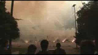 Crazy fireworks display