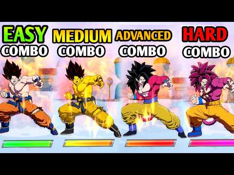 DBFZ New Combos - Easy vs Normal vs Hard with GOKU DAIMA!