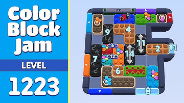 Color Block Jam Level 1223 (1224) | Puzzle Solved! 🎯