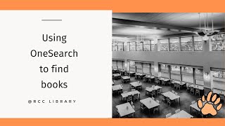 OneSearch Catalog Search--Finding Books Wealth