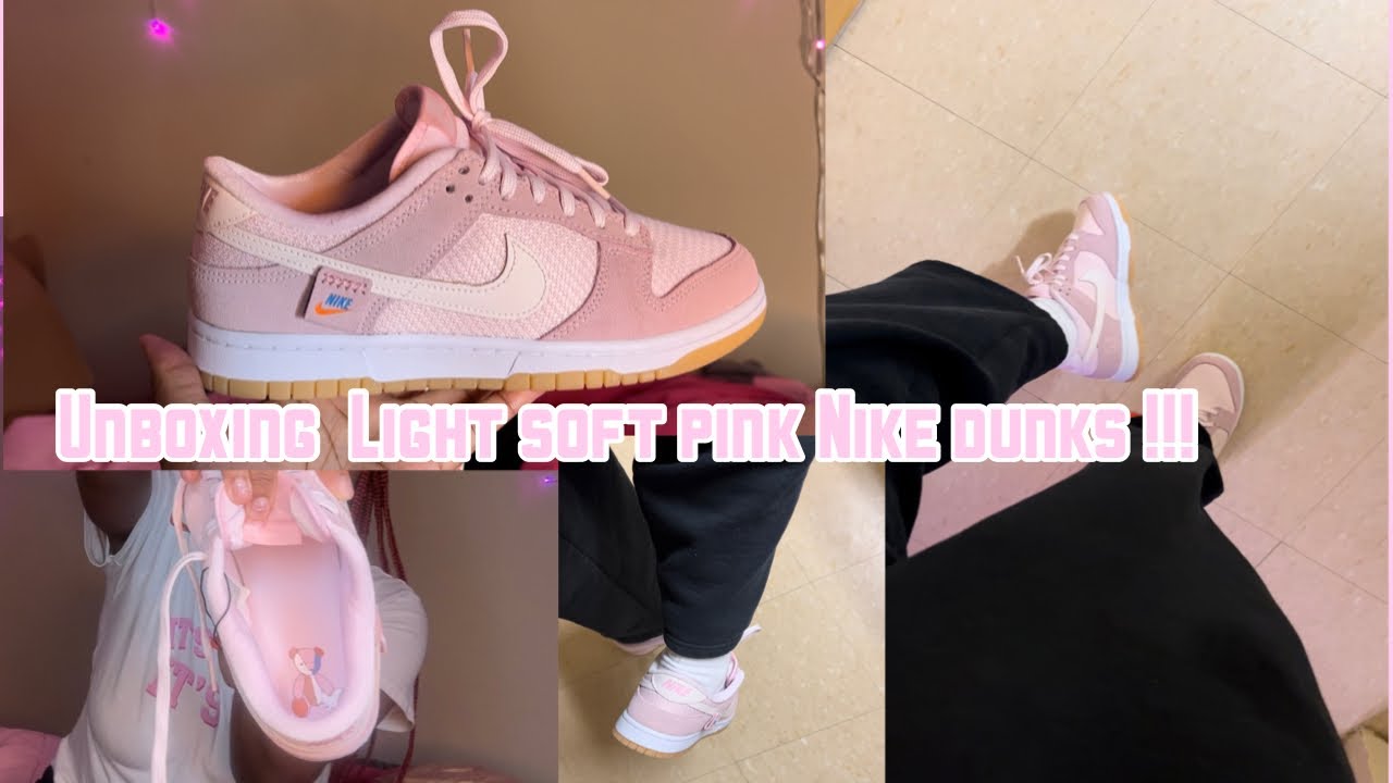Unbox Light soft pink Nike Dunks w me!!! Flight Club YouTube