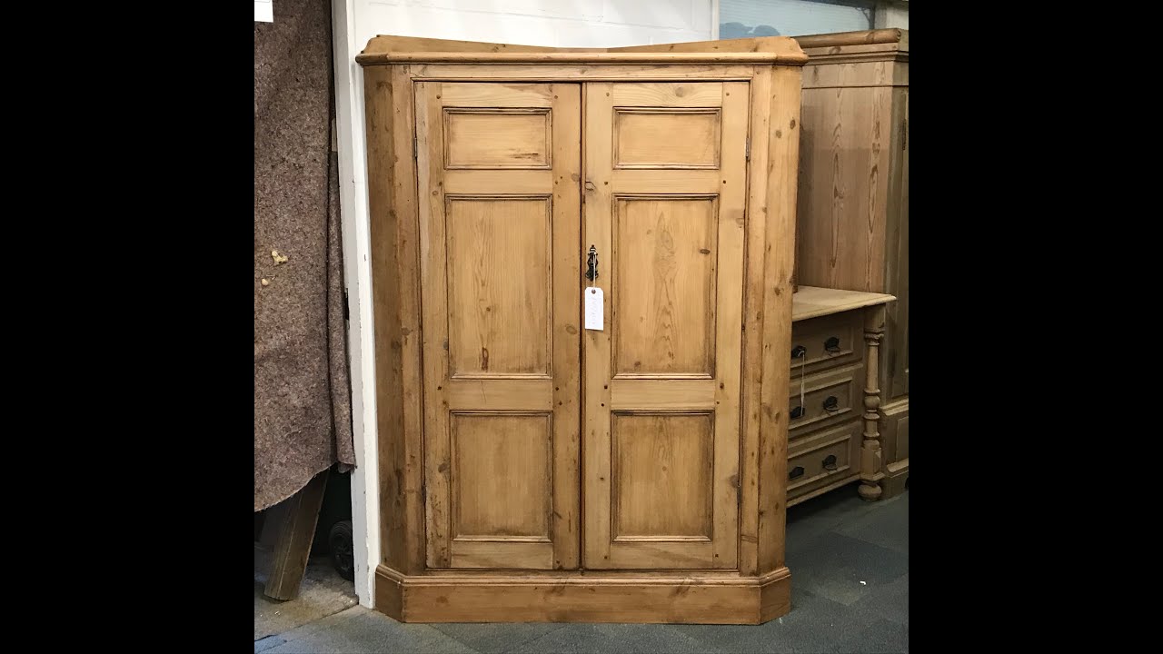 Large Handmade Pine Corner Cupboard - Pinefinders Old Pine Furniture Warehouse