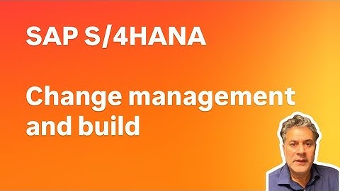 SAP S/4HANA - change management and build