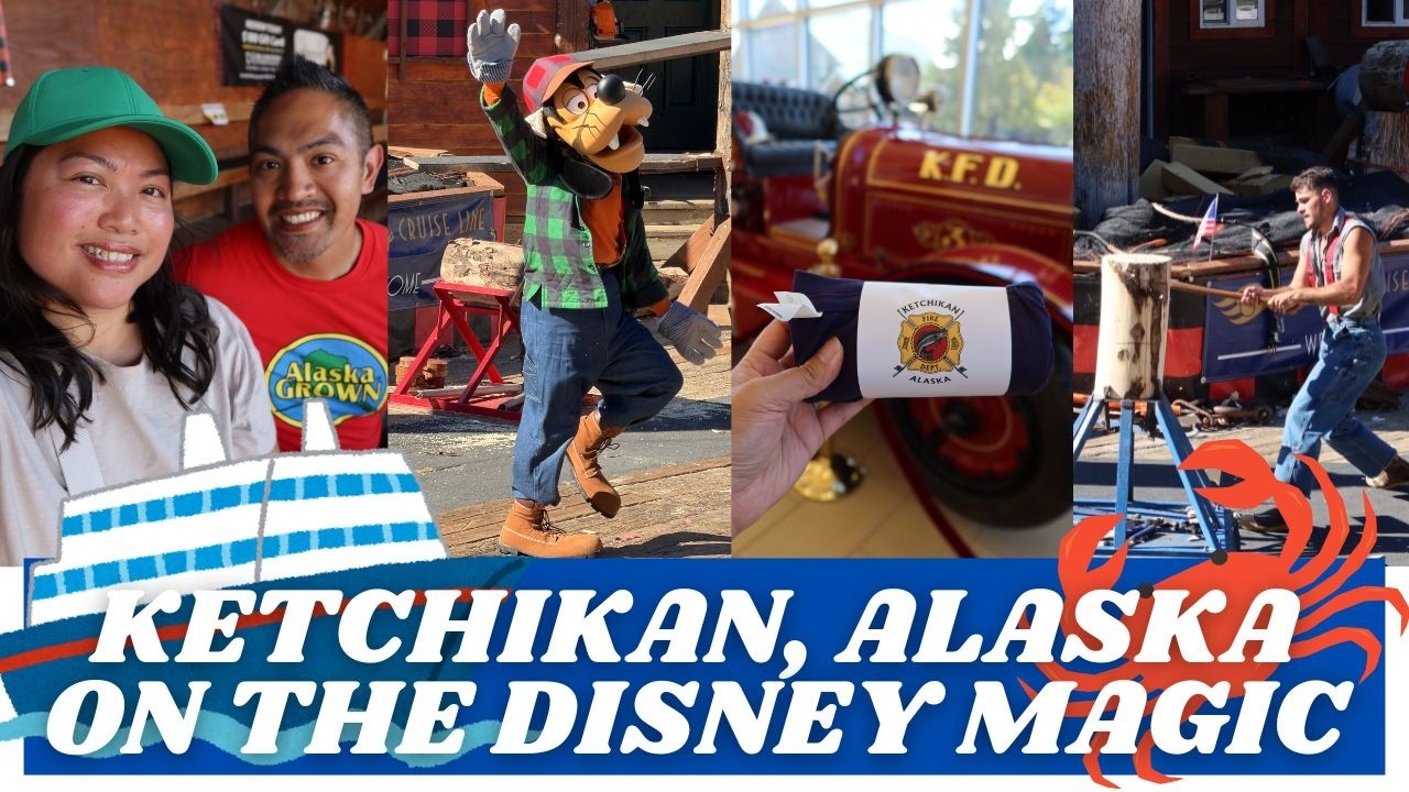 ⚓️ Alaska Disney Magic Cruise | DISNEY EXCLUSIVE GREAT ALASKAN LUMBERJACK SHOW in Ketchikan, AK 🚢✨