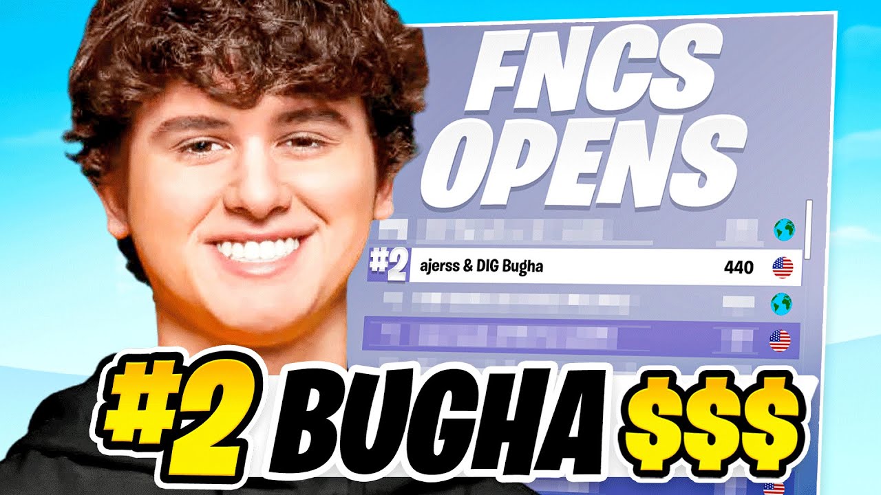 Bugha 2ND PLACE FNCS Major 2 Opens 🏆 | Week 2 Day 1 - YouTube