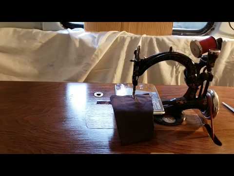 Vintage Wilcox and Gibbs Treadle Chain Stitch Sewing Machine - YouTube