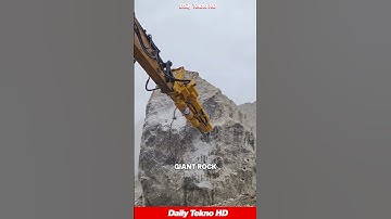 Hydraulic Splitter vs. Massive Rock 💥 #RockSplitting