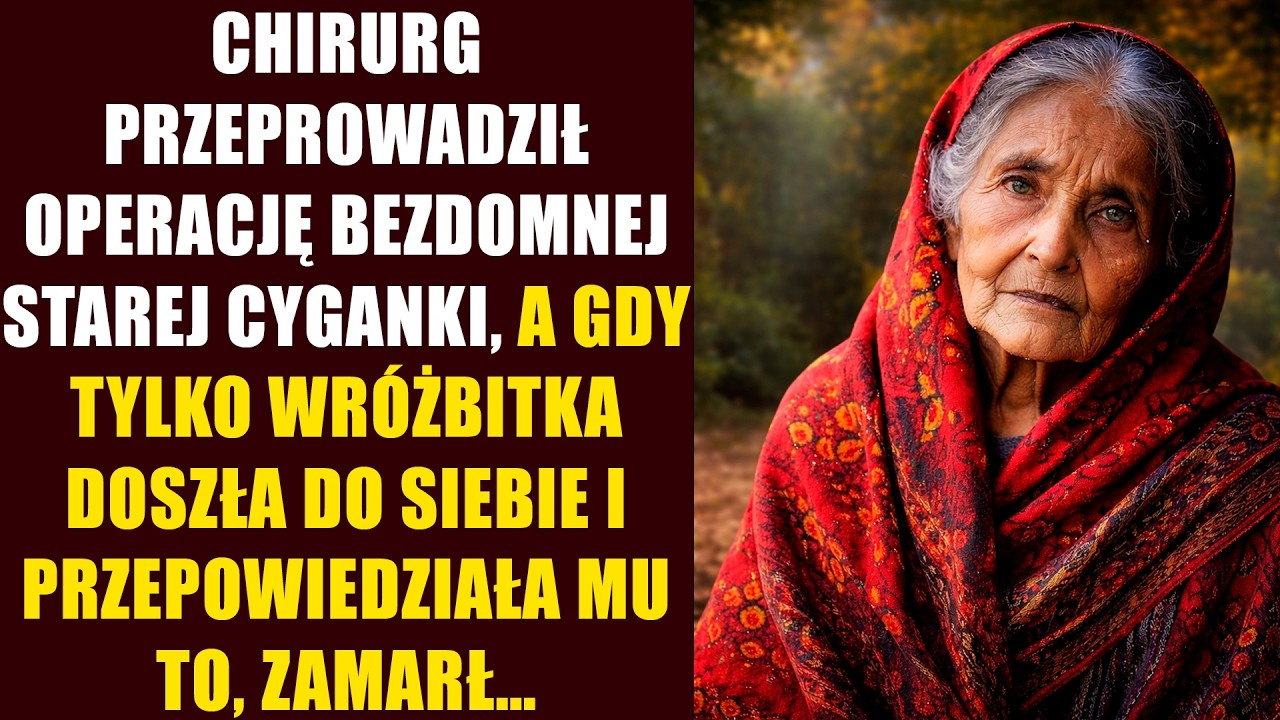 Chirurg przeprowadził operację bezdomnej starej cyganki, a gdy tylko wróżbitka doszła do siebie i...
