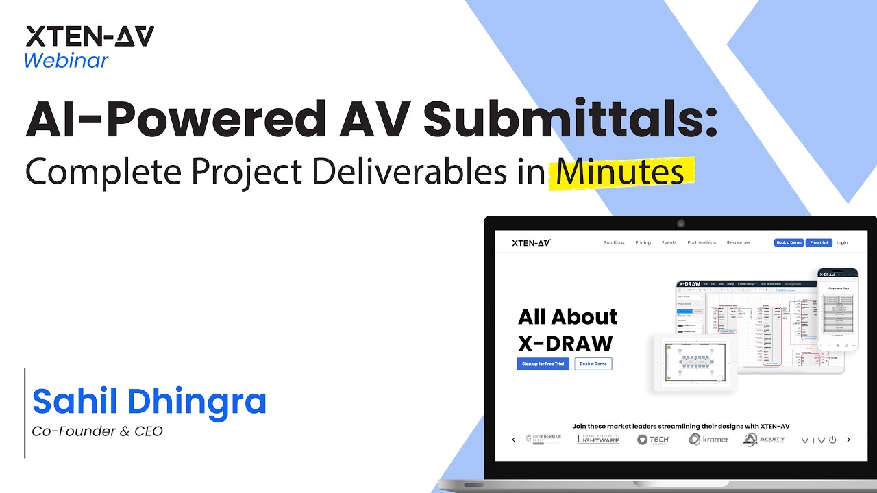 AI-Powered AV Submittals: Complete Project Deliverables in Minutes | XTEN-AV