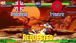 FT3 @sfa3: Brideshead (GB) vs Trimetric (MA) [Street Fighter Alpha 3 Fightcade] Aug 19