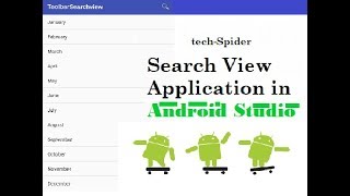 Search View in Android Studio | HINDI | tech-Spider | Android Studio |