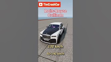 Rolls-Royce Cullinan Crash-Test 60-140 km/h BeamNG.Drive #shorts #short #crash #car #mercedes