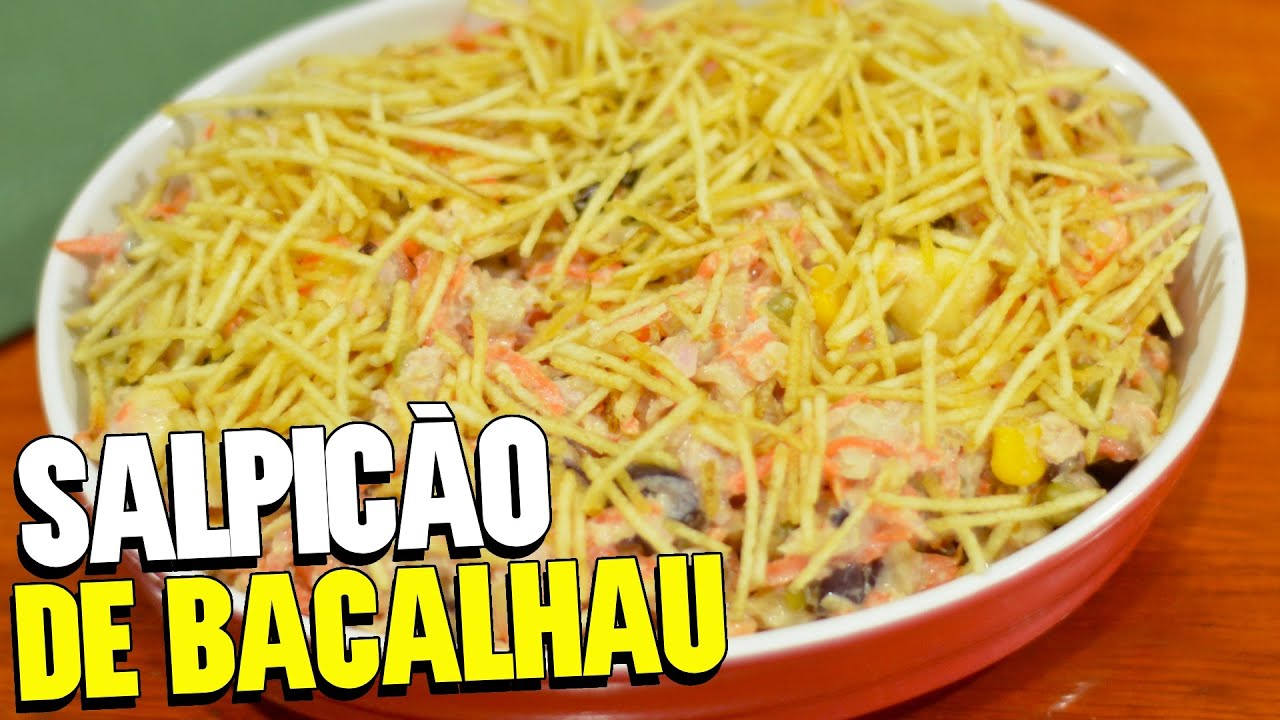 SALPICÃO DE BACALHAU PARA CEIA DE NATAL, ANO NOVO E PÁSCOA