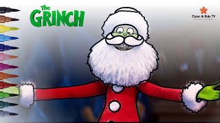 The Grinch Coloring page for children Color Kids TV