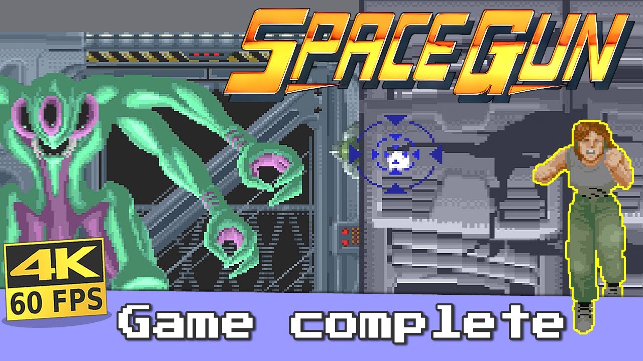Space Gun (Arcade) Complete Gameplay 🕹️ No death - #4k