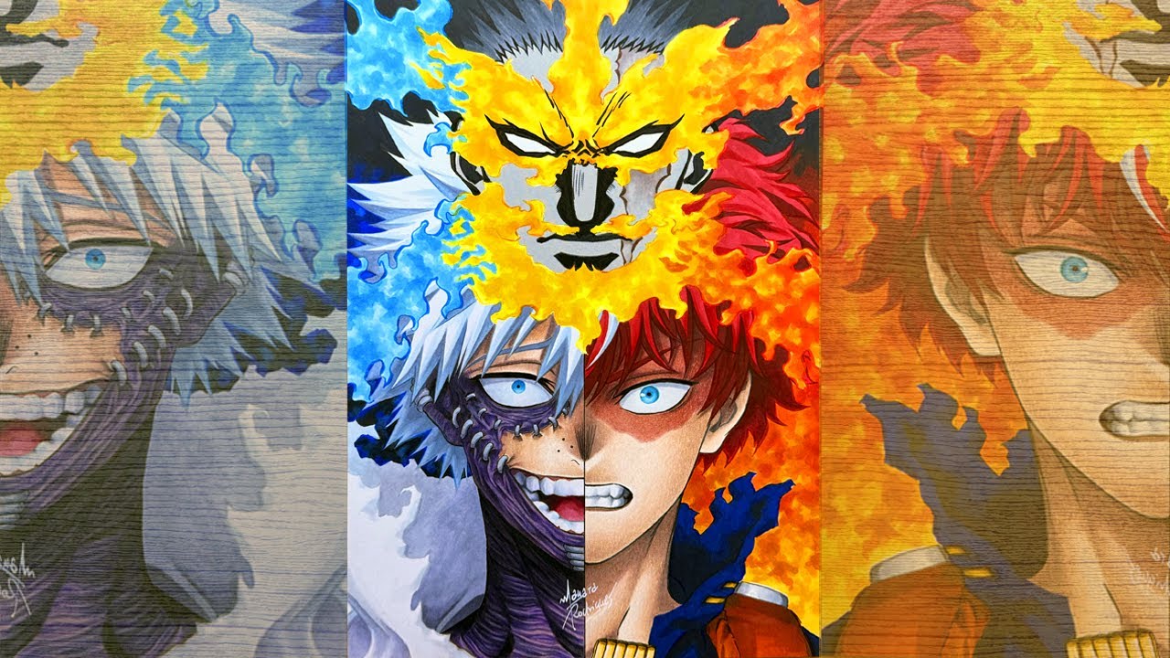 Drawing ENDEAVOR | DABI | SHOTO - My Hero Academia