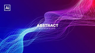 How to abstract lights with a background dynamic beam In Adobe Illustrator