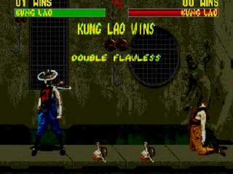 Kung Lao Double Head Hat Throw Fatality