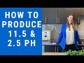 How to produce 115  25 ph 