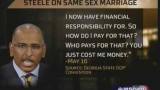 Countdown Wtf Michael Steele Claims Gay Marriage Hurts Small Business