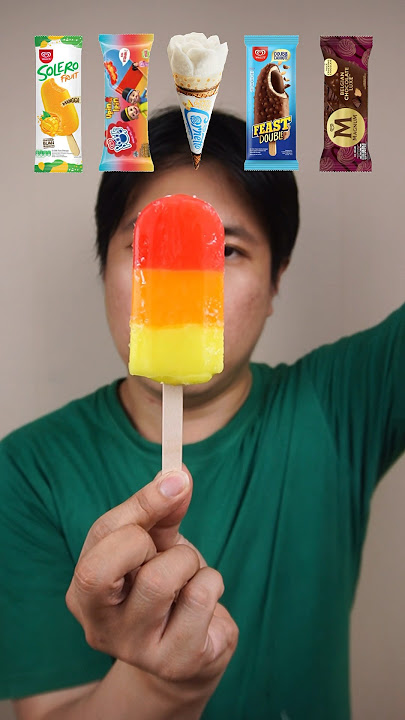 EATING VARIOUS WALLS ICE CREAM #asmr #mukbang #shorts