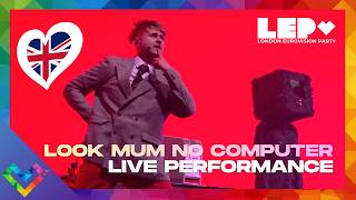 Look Mum No Computer - Eins, Zwei, Drei LIVE (London Eurovision Party) #Eurovision2026 #LEP2026