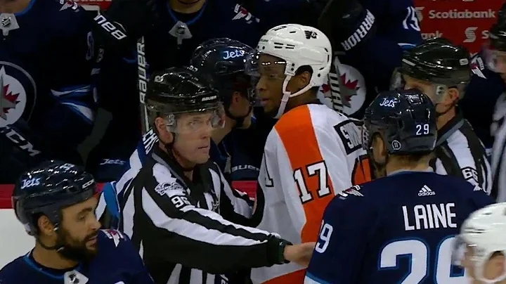 Flyers' Simmonds with a show of sportsmanship afte...