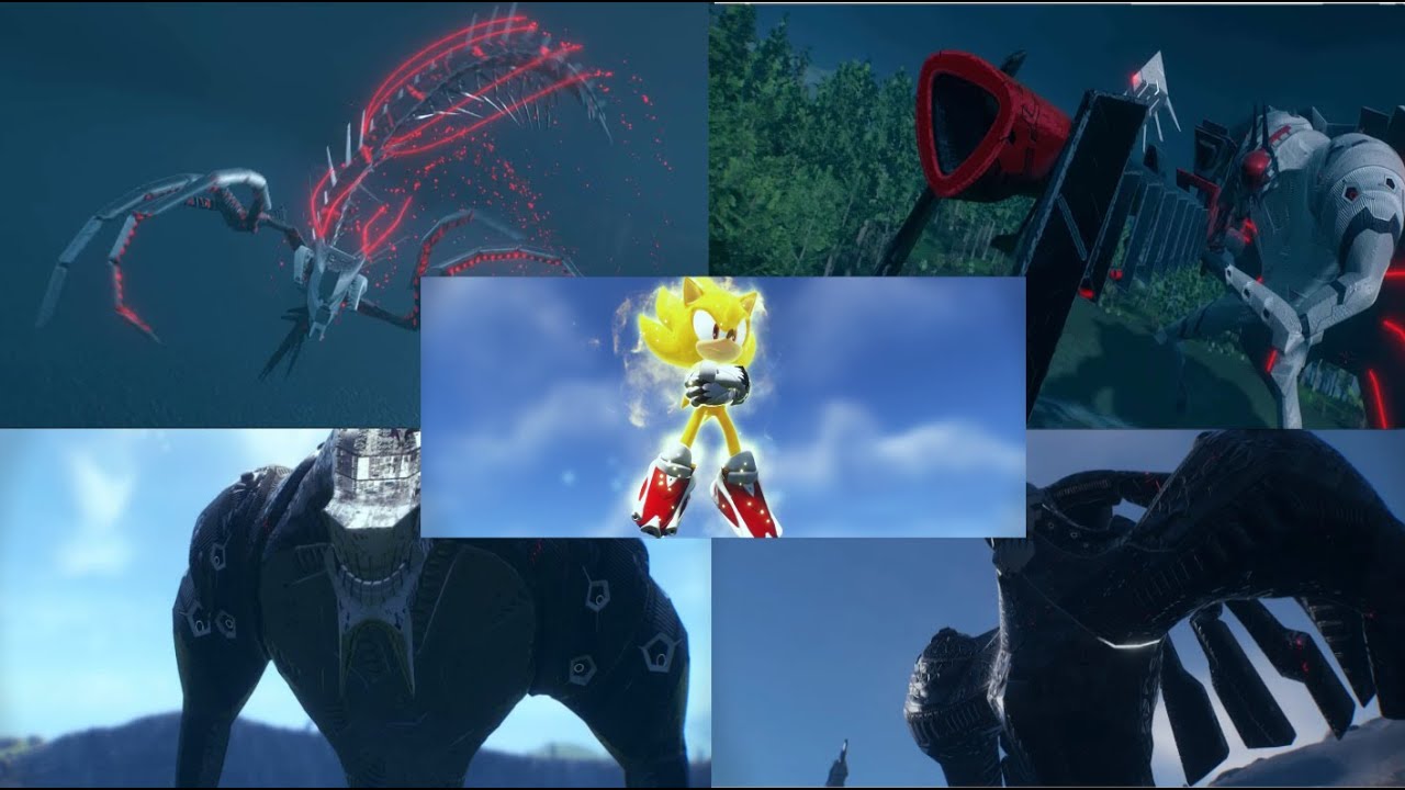 Sonic Frontiers 4K Gameplay All Titan Boss Fights Prime Outfit