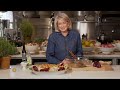 Martha Stewart prepares dishes from her 100th book