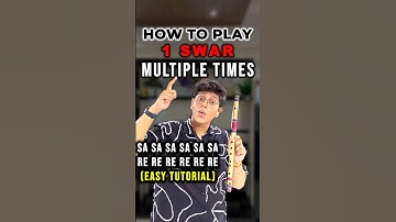 Play ONE SWAR - MULTIPLE TIMES on FLUTE | Easy Flute lesson for beginners | Tutorial | Flute music