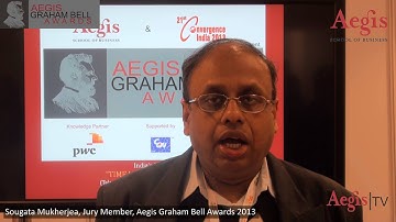 Dr. Sougata Mukherjea, Head - Telecom Research IBM, at 1st Jury Round, Aegis Graham Bell Awards 2013