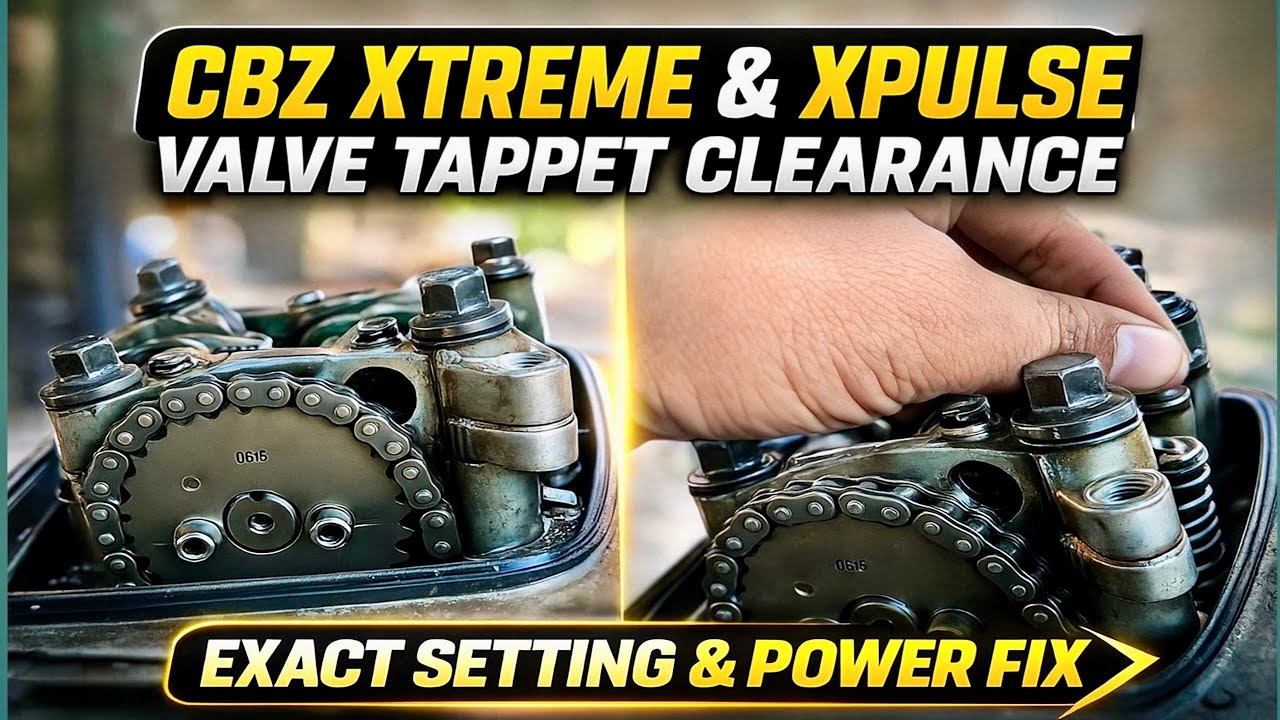 CBZ Xtreme & XPulse | Engine Se Tik-Tik Noise? Valve Tappet Clearance | Exact Setting & Power Fix