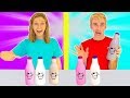 Twin Telepathy Milkshake Challenge with Brother Stephen Sharer!! (Sis VS Bro)