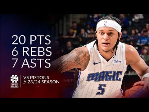 Paolo Banchero 20 pts 6 rebs 7 asts vs Pistons 23/24 season