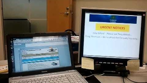 Using powerpoint as a messaging bulletin board