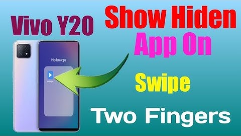 How To Show Hiden App On Swipe Two Finger//Vivo Y20 Swipe Show Hiden App