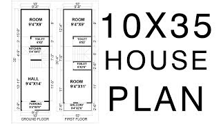 10X35 House plan 2d map by nikshail 10X35 House plan 2d map by nikshail