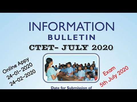 CTET 2020 Informatie, Solliciteer online, Syllabus, examengeld, www.ctet.nic.in l SMDN Tutorial