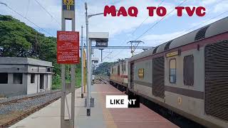 Trivandrum express arriving at kasaragod railway station | maq to tvc 14:25  mangalur central