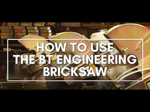 How to cut bricks using a BT Engineering Bricksaw!