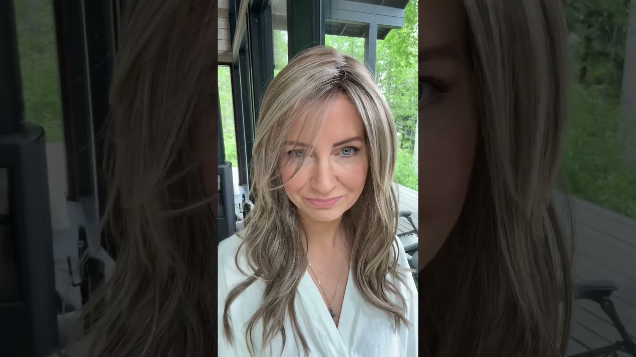 Väri Macadamia Latte-R peruukkina Belle Tress Milano 