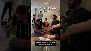 yoga active pigeon poe adjustments workshop #yogasuit #yogaasana #yogapose